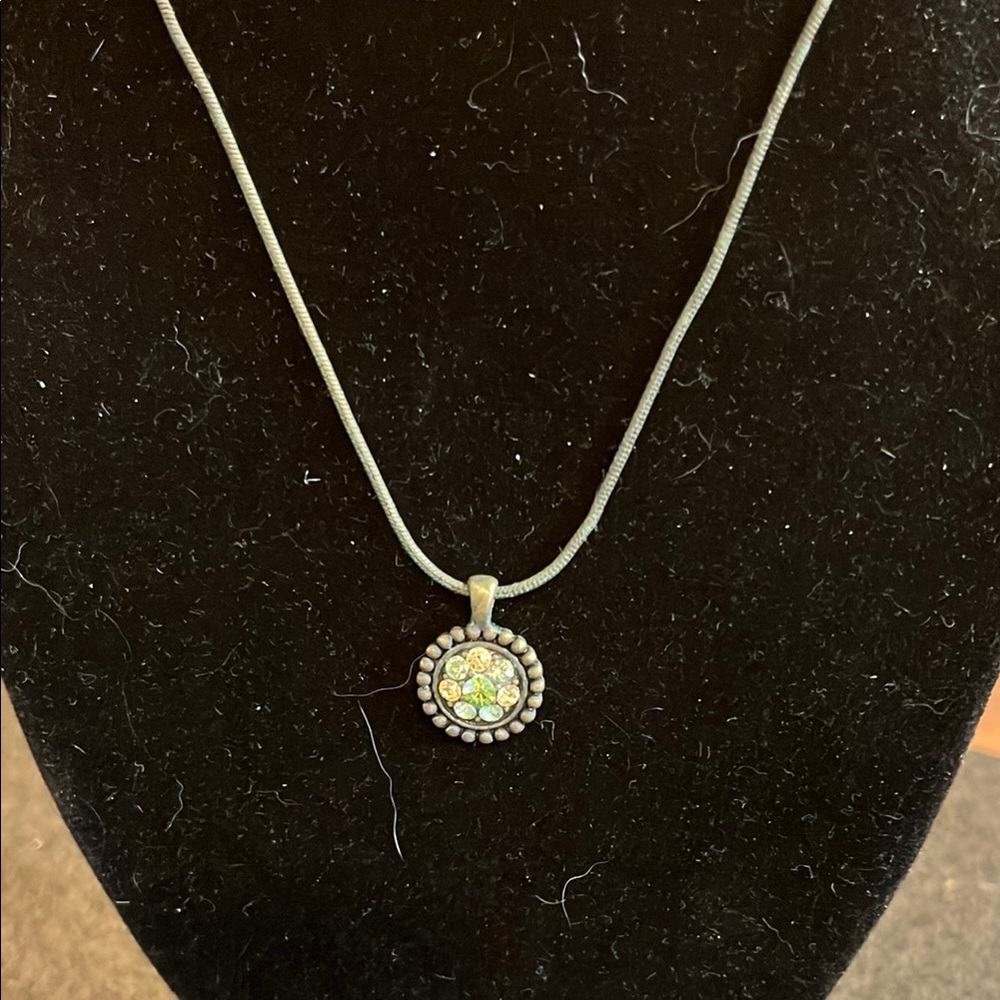 Lia Sophia Elegant Silver Pendant Necklace